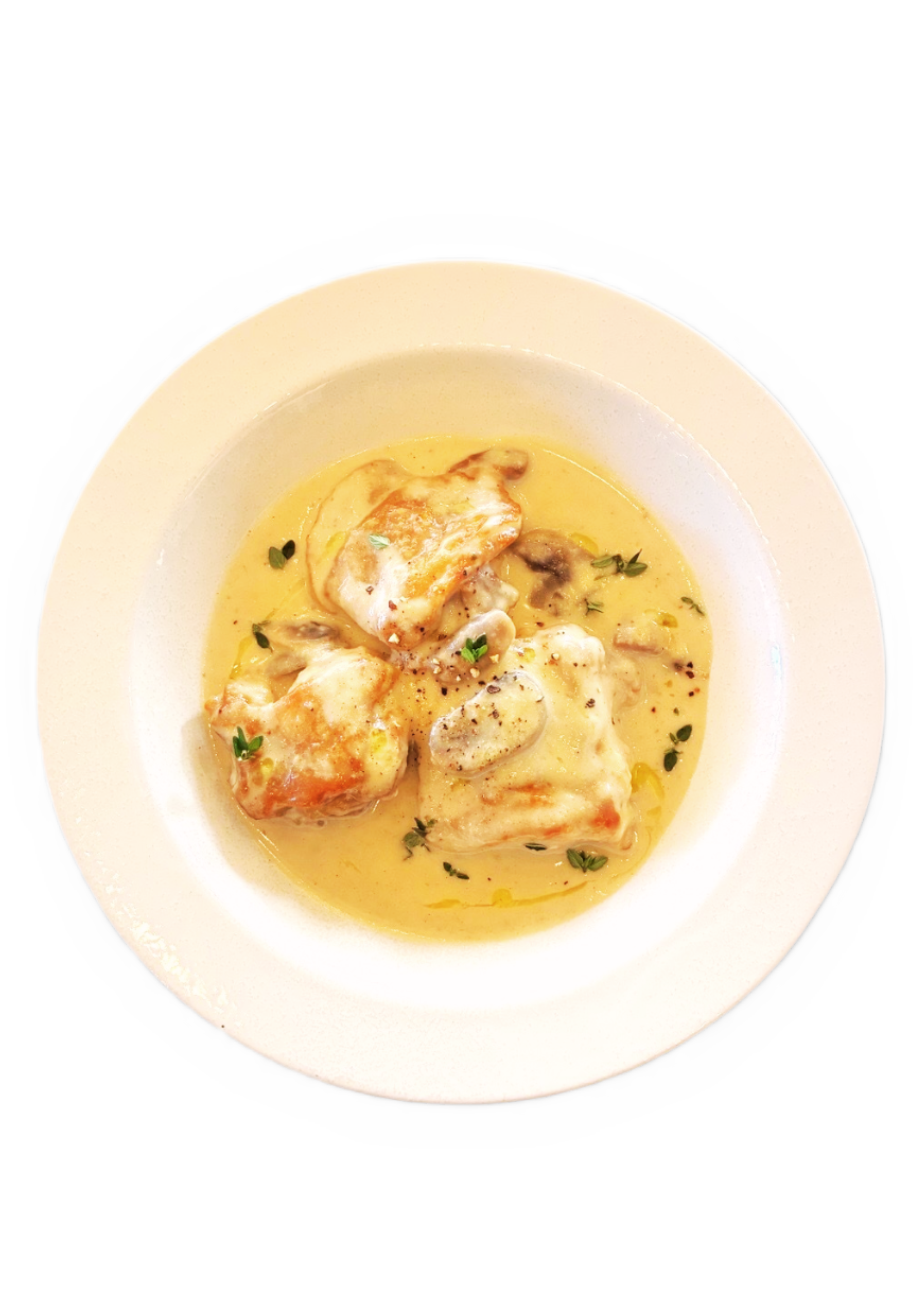 森のチキンクリーム煮込み